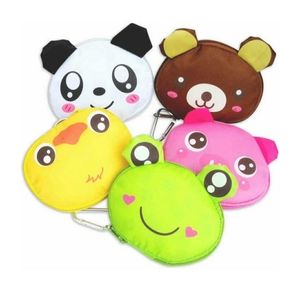 Set of 5 Animal Reusable Bags Pouch and Clip Handy